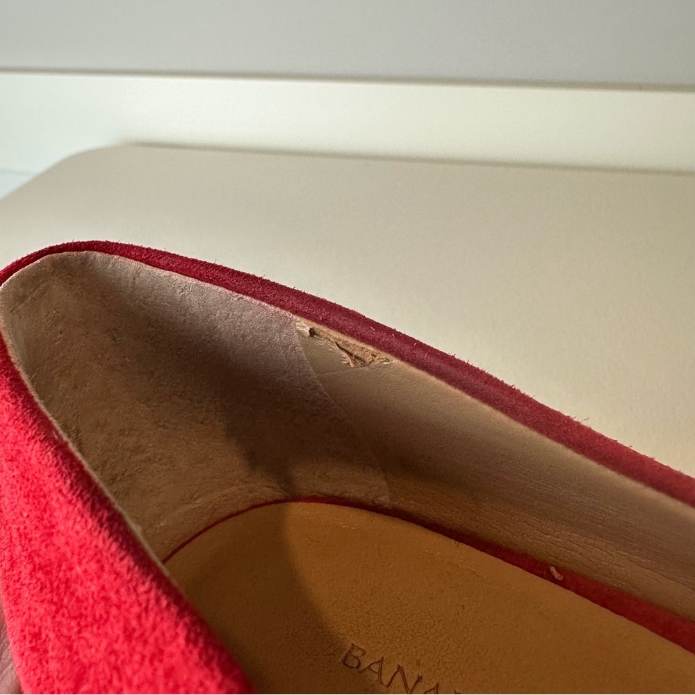 Banana Republic Red Classic Career Party Pointed Toe Heels Pumps Size 8 - Picture 10 of 10